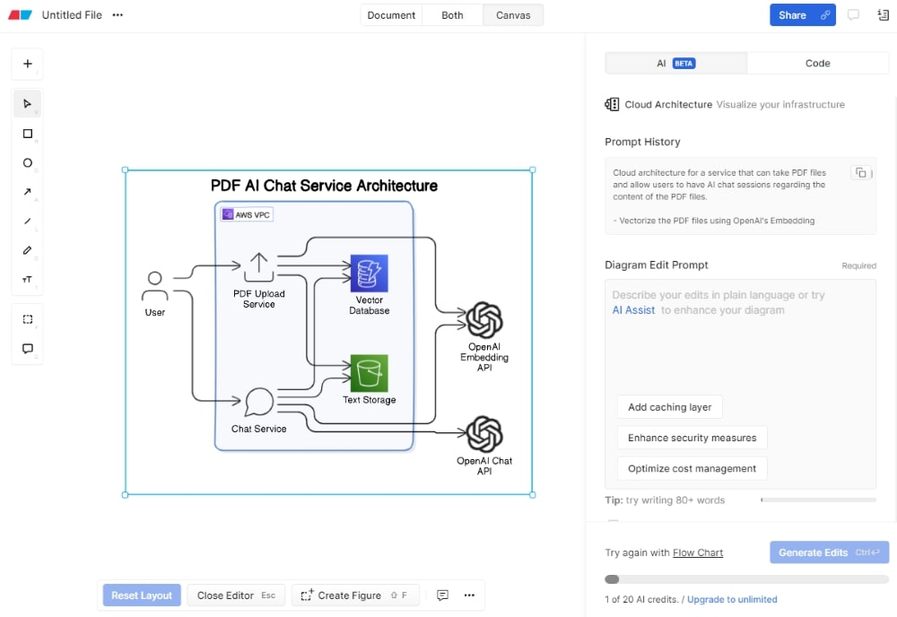 Eraser AI Tutorial (AI-Generated Diagrams)