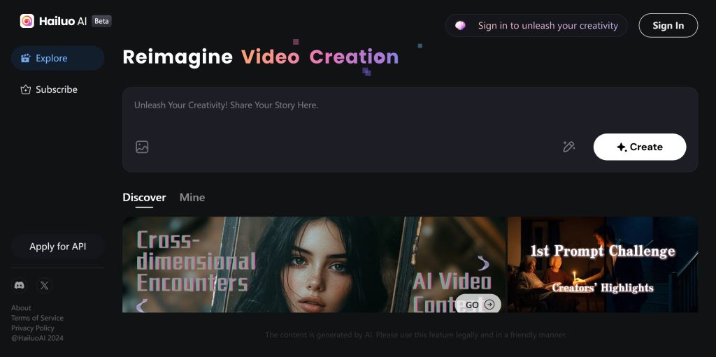 Hailuo AI: AI Video Generation Tool