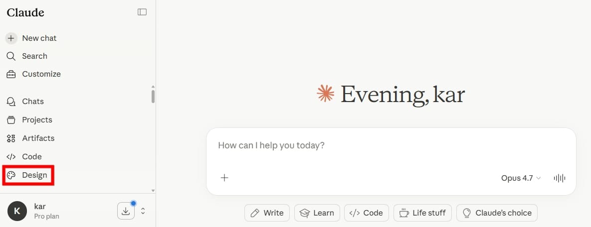 How do you use Claude Design? Access it at claude.ai/design, or through the palette icon in the left sidebar of Claude.ai.